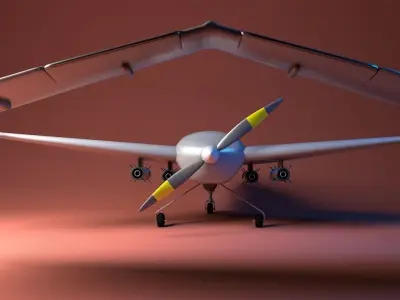 UAV WAR DRONE 3D model