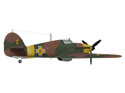 Hawker Hurricane MK1b 3D model purchase