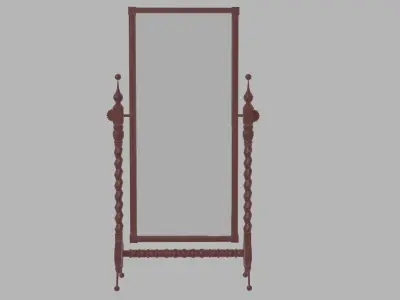 Antique mirror 3D model