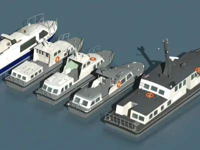 JMSDF 5Traffic boat 3D model