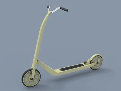 Kick scooter for children 3D model