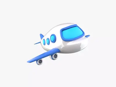 Plane 3D Illustration 3D model