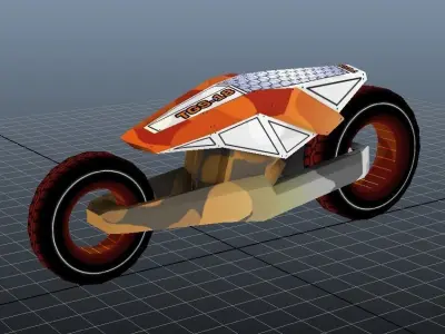 TGS18 CUSTOM BIKE Low-poly 3D model