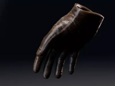 Gloves Leather Armor - Rigged UE5 Low-poly 3D model