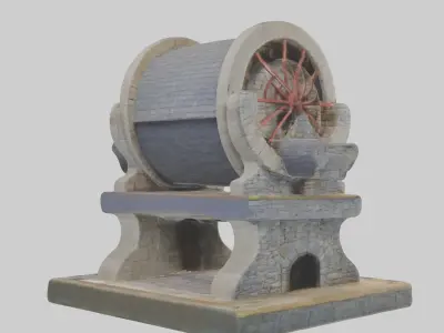 Stonemill Model Low-poly 3D model