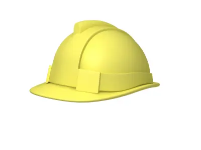 Safety Helmet Cartoon 3D model