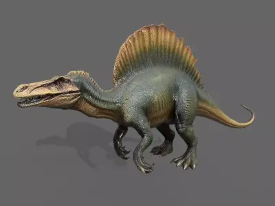 Dinosaurs  Pack Low-poly 3D model