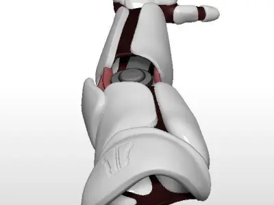 Cyborg Arm Left Hand Concept 3D model