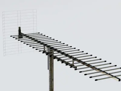 Antenna 11 Low-poly 3D model