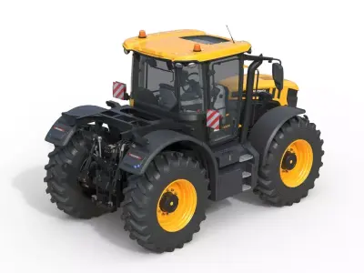 JCB Fastrac 4000 iCON Agricultural Tractor Low-poly 3D model