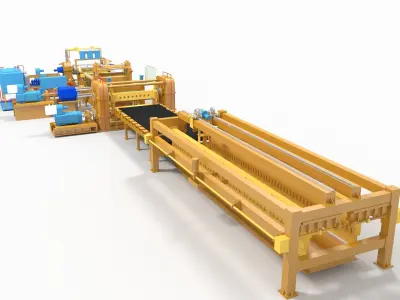 Plate Shears Guillotine 3D model