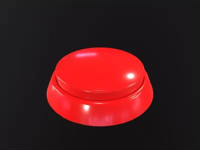 Round button 3D Model Low-poly 3D model
