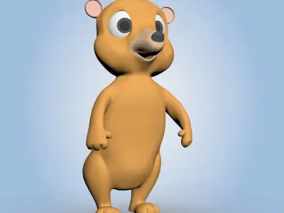 Cartoon Bear 3D model buy
