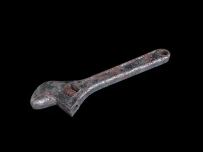 OLD  - WRENCH  Low-poly 3D model