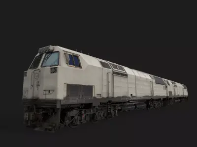 General Electric NJ2 diesel locomotive Low-poly 3D model
