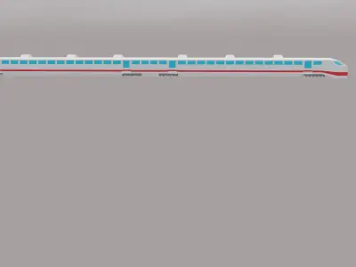very beautifull train Low-poly 3D model by 78652552anans