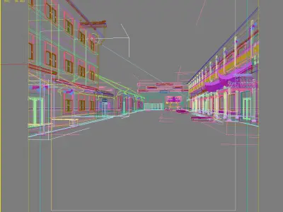 Chinese Style Architecture 3D model 31