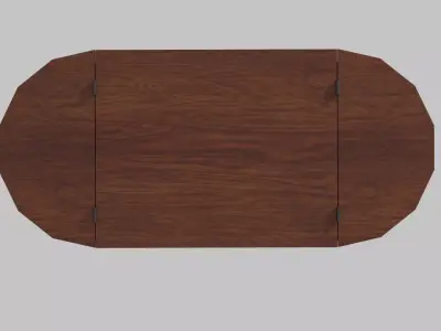 Antique Martha Washington Sewing Table Low-poly 3D model