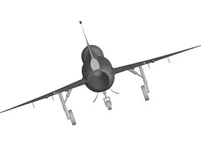 j-7mg indian air force tiger jets 3D model