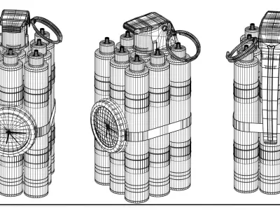 Dynamite 10 3D model