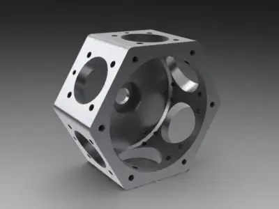Assembly Crankcase Free 3D model