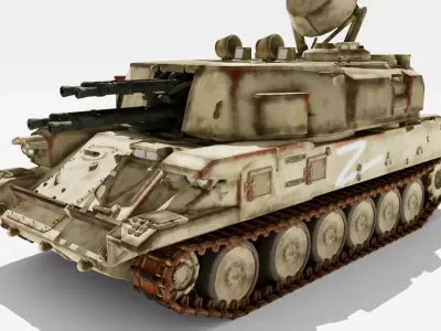 ZSU-23-4 Shilka 3D model purchase