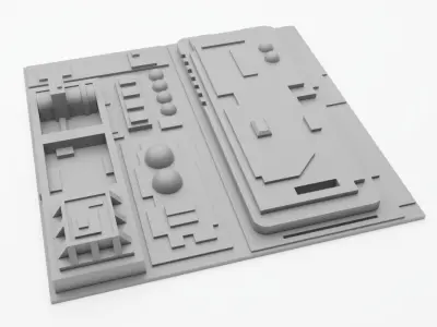 Death Star Tile   Type M 3D print model