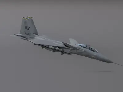 F15 - Falcon Fighter Jet Low-poly 3D model