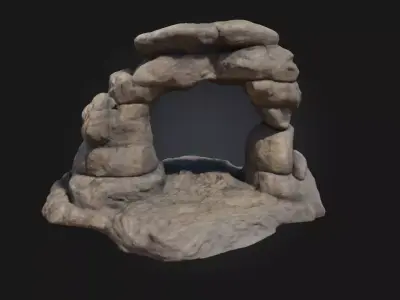Stone Archway  Gateway to Timeless Worlds 3D model