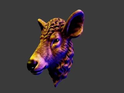 Animal Head Low-poly 3D model purchase