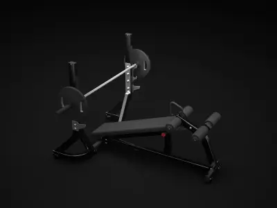 Decline Bench 3D model