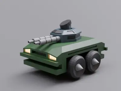 Mini tanks collection 3D model