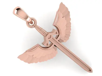 CROSS PENDANT CR179 3D print model