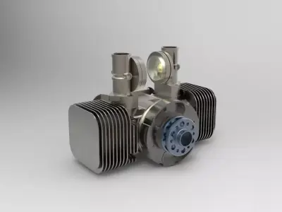 Limbach L 275E - 15 kW 20hp air cooled 2-cylinder engine Free 3D model