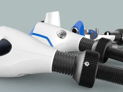 Electro Magnet Prosthethic Arm Free 3D model purchase