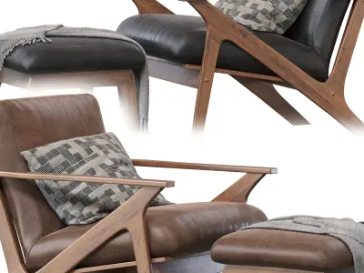 Baxton Studio Bianca Mid-Century  3D model