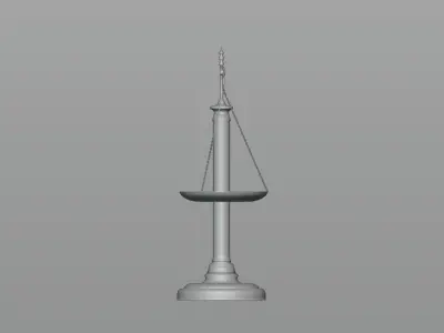 Scales with plates 3D model