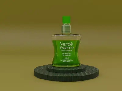 Verde Essence Perfume Bottle 3D Model  3D model