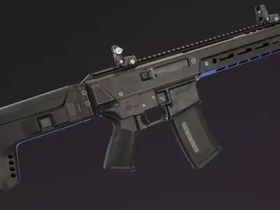 JAKL Rifle Low-poly 3D model