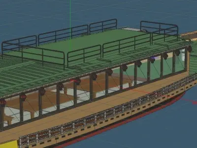 Yakatabune Organization chartered cruiser 3D model