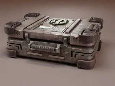 Box with weapons WOT Low-poly 3D model