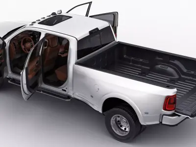 Ram 3500 HD Limited Longhorn 2025 Dually 3D model