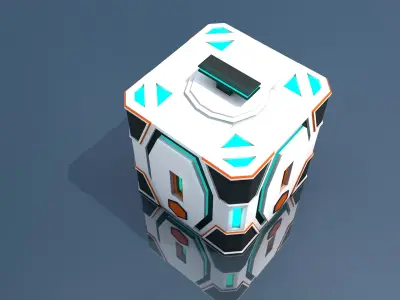 Sci Fi Box 3D model buy