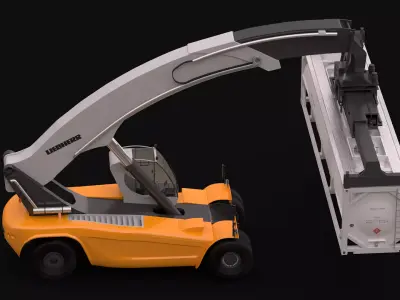 LRS 645 and ISO Tank Container 3D model