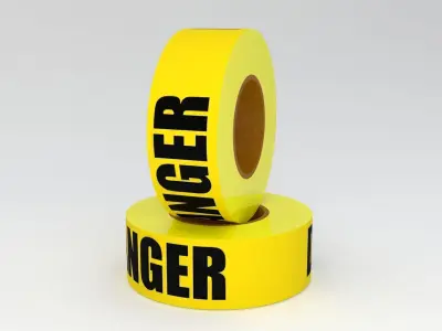 DANGER Tape Yellow 3D model