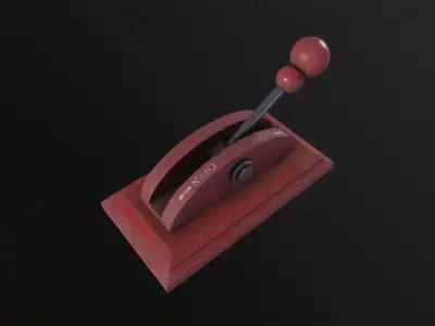 Industrial Electricitys Lever 3D Model Low-poly 3D model