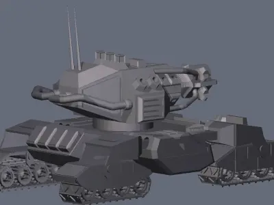 USA OEMGA mobile particle cannon Free 3D model