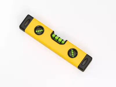 Spirit level Low-poly 3D model order