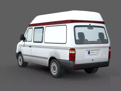 Standard Delivery Van Free low-poly 3D model