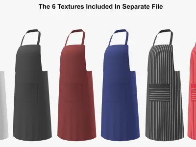 Chef Uniform And Tools Collection 3D model